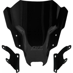 GP Kompozit Yamaha MT-07 2021-2023 Uyumlu Ön Cam Siyah 30 cm