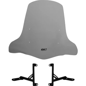 GP Kompozit Motolux CEO 110 2021-2023 Uyumlu Ön Cam Füme 59 cm