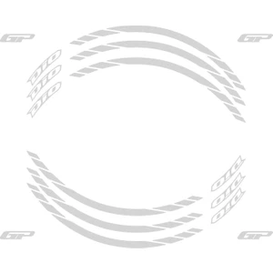 GP Kompozit Honda Dio 2021-2024 Uyumlu Jant Şeridi Reflektif Gri