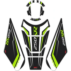 GP Kompozit CF Moto 250 SR 2020-2024 Uyumlu Tank Pad Seti Sarı