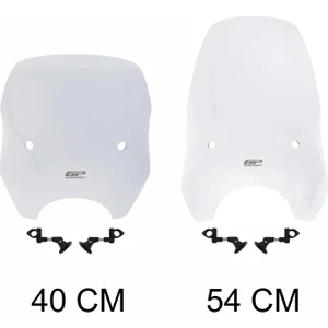 GP Kompozit Scooter Universal Ayarlanabilir Ön Cam Şeffaf 54 cm