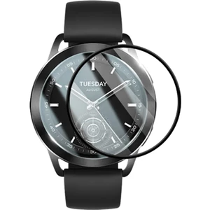 Xiaomi Watch S3 Tam Kaplayan Kavisli Ekran Koruyucu 3D Pet Film - Siyah AL3385