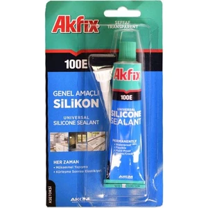Silikon Tüp Akfix Şeffaf 50ML.
