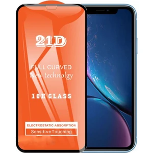 iPhone Xr Ekran Koruyucu 21D Tam Kaplayan Kavisli