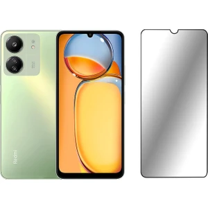 Poco C65 / Xiaomi Redmi 13C 4g Tam Kaplayan Çerçeveli Tempered Ekran Koruyucu -AL3276