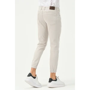 Polo State Erkek Paça Lastikli Jogger Kot Pantolon Taş