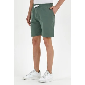 Polo State Erkek Golf Nakışlı 3 Iplik Şort Yeşil