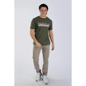 Lee Cooper Grant Erkek O Yaka T-Shirt Haki