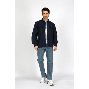 Lee Cooper Newkar Erkek Dokuma Ceket Lacivert