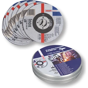 10'lu 115 mm Powerpack Dose Inox Kesme Taşı Seti