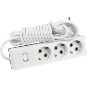 Visage Üçlü Çocuk Korumalı Topraklı Anahtarlı Grup Priz 3 m