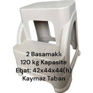 Holly Home Merdivo Büyük Basamaklı Tabure Merdiven Kamp Ev Bahçe Banyo Tabure :42X44X(H)44CM 120 Kilo
