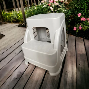 Holly Home Merdivo Büyük Basamaklı Tabure Merdiven Kamp Ev Bahçe Banyo Tabure :42X44X(H)44CM 120 Kilo