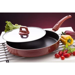 Teflon Balık Tavası Kapaklı Hamsi Tavası 34 cm