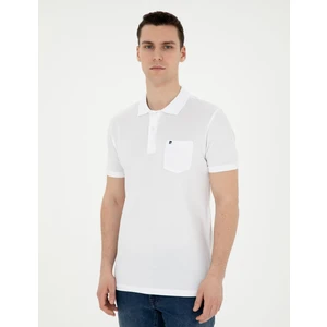 Pierre Cardin Erkek Beyaz Regular Fit Basic Tişört 50291576-VR013
