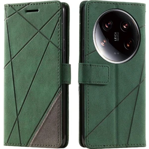 SZY Mall Xiaomi 14 Için Kılıf Ultra Darbeye Manyetik Cüzdan Çevir Folio Pu Deri (Yurt Dışından)