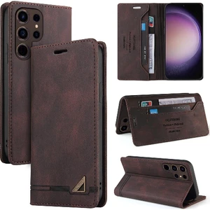 BDT Boutique Samsung Galaxy S24 Için Kılıf Ultra Premium Deri Iki Kart Yuvaları Prim (Yurt Dışından)