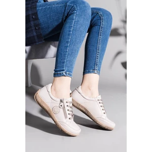 Cosmina Kadın Hakiki Deri Gümüş Günlük Ayakkabı