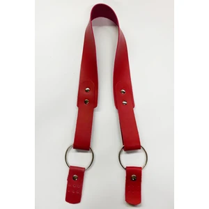 Dikilebilir Deri Çanta Sapı 70 cm Kırmızı