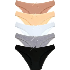 1101 Bikini Kadın T. Dantelli Külot Paketi 1101-V7