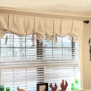 Sister Home Design Vintage Fon Perde ,bağ Detaylı, Buldan Naturel Keten Fon Perde