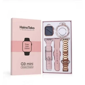 Haino Teko G9 Mini 41MM Amoled Ekran Akıllı Saat Rose Gold Bileklik Hediyeli