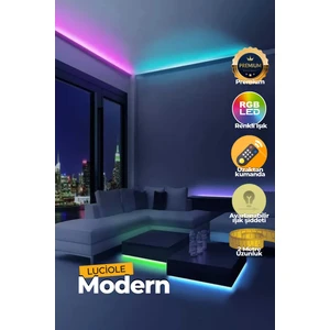 Rgb LED Tak Çalıştır 16 Renkli 4 Animasyonlu Tv Arkası LED Yatak Odası Bilgisayar 2metre  LCSRT47