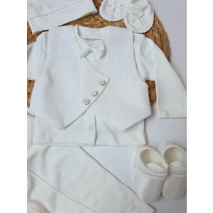 Pileki Baby 0 6 Aylık Yenidoğan % 100 Pamuk 6 Parça Yelekli Bebek Sünnet Takım