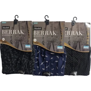 Çapa Collection 4497 Berrak Boxer Erkek Desenli  Renkli 3 Lü