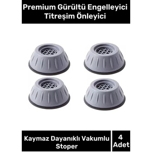 Main Shop Gürültü Engelleyici Titreşim Önleyici Kauçuk Çamaşır Bulaşık Makinesi 4 Adet Ayak Pedleri