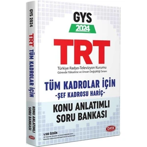 Data Yayınları 2024 GYS TRT Tüm Kadrolar İçin Konu Anlatımlı Soru Bankası