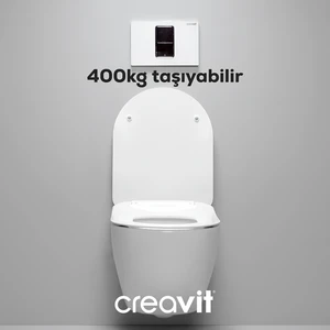 FE320 Free Asma Klozet, Creavit Yavaş Kapanan Kapak