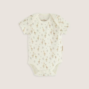 Goose Yenidoğan Baskılı Body Ekru