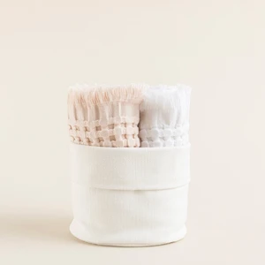 Sanıta 2'lı Mutfak Havlusu Pudra/beyaz