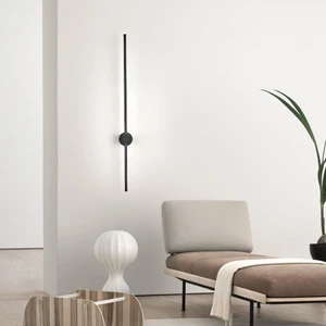 Zr Aydınlatma Siyah 4000K 70CM Çubuk Aplik, Duvar Aydınlatması, LED Aplik, Modern Duvar Aplik