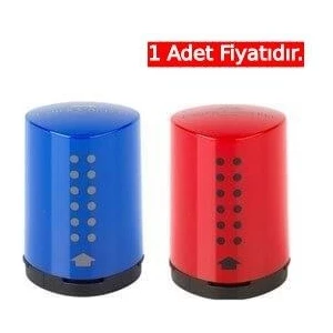Faber Castell Mini Grip Kalemtraş Kırmızı Mavi (1 Adet)
