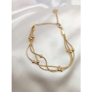 Stainless Steel Çelik 3'lü Dorika Bileklik