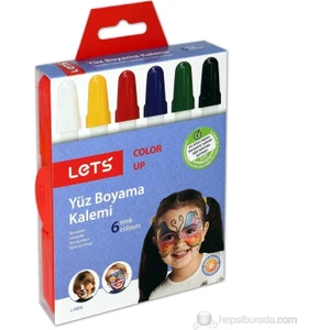 Lets Yüz Boyası Çevirmeli 6 Renk L-6806