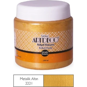 Metalik Rölyef Macunu 220Ml Altın 2221