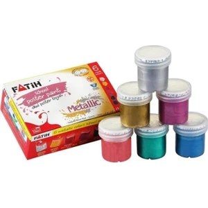 Guaj Boyası Metalik 6 Renk (6*25=150 Ml)