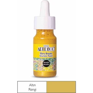 Metalik Ebru Boyası 30 Ml Altın 21