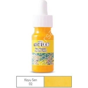 Ebru Boyası 30 Ml Koyu Sarı 02