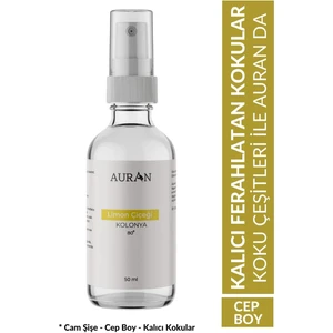 Limon Çiçeği Cam Şişe 80 Derece Kolonya 50ml