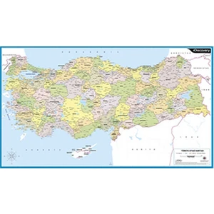 Duvar Haritası 60*100 Türkiye Siyasi *20