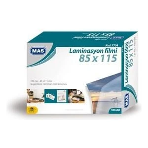 Mas Laminasyon Filmi 85X115 125 Mic 100 lü Paket 7704