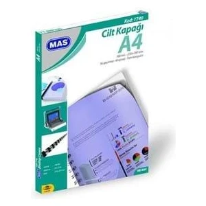 Mas Cilt Kapağı A4 160 Mic Mavi 7740