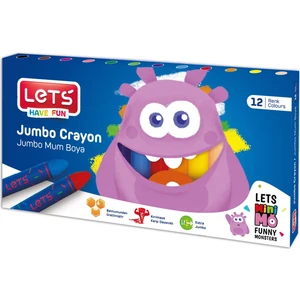 Lets Jumbo Mum Boya Plastik Kutu 12 Renk L-6512