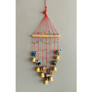 7 Filli Şans ve Bereket Duvar Süsü / 7 Filli ve Çanlı Duvar Dekoru/ Filli Rüzgar Çanı