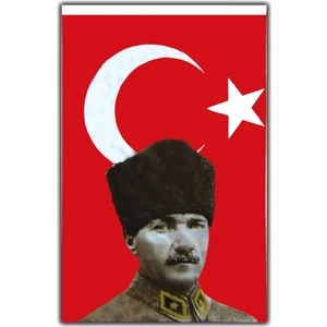 Vatan Bayrak Polyester Atatürklü 100X150