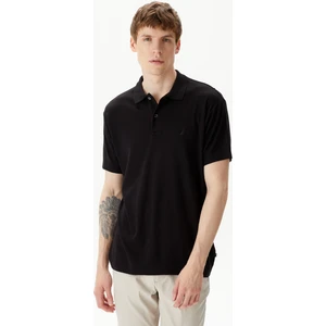 Erkek Siyah Classic Fit Kısa Kollu Polo Yaka T-Shirt K45329T.0TB